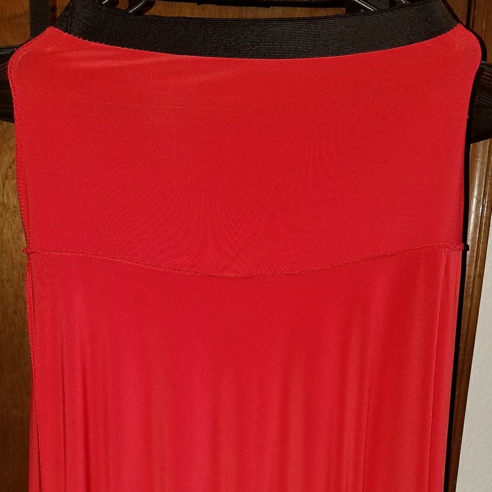 Red Maxi skirt